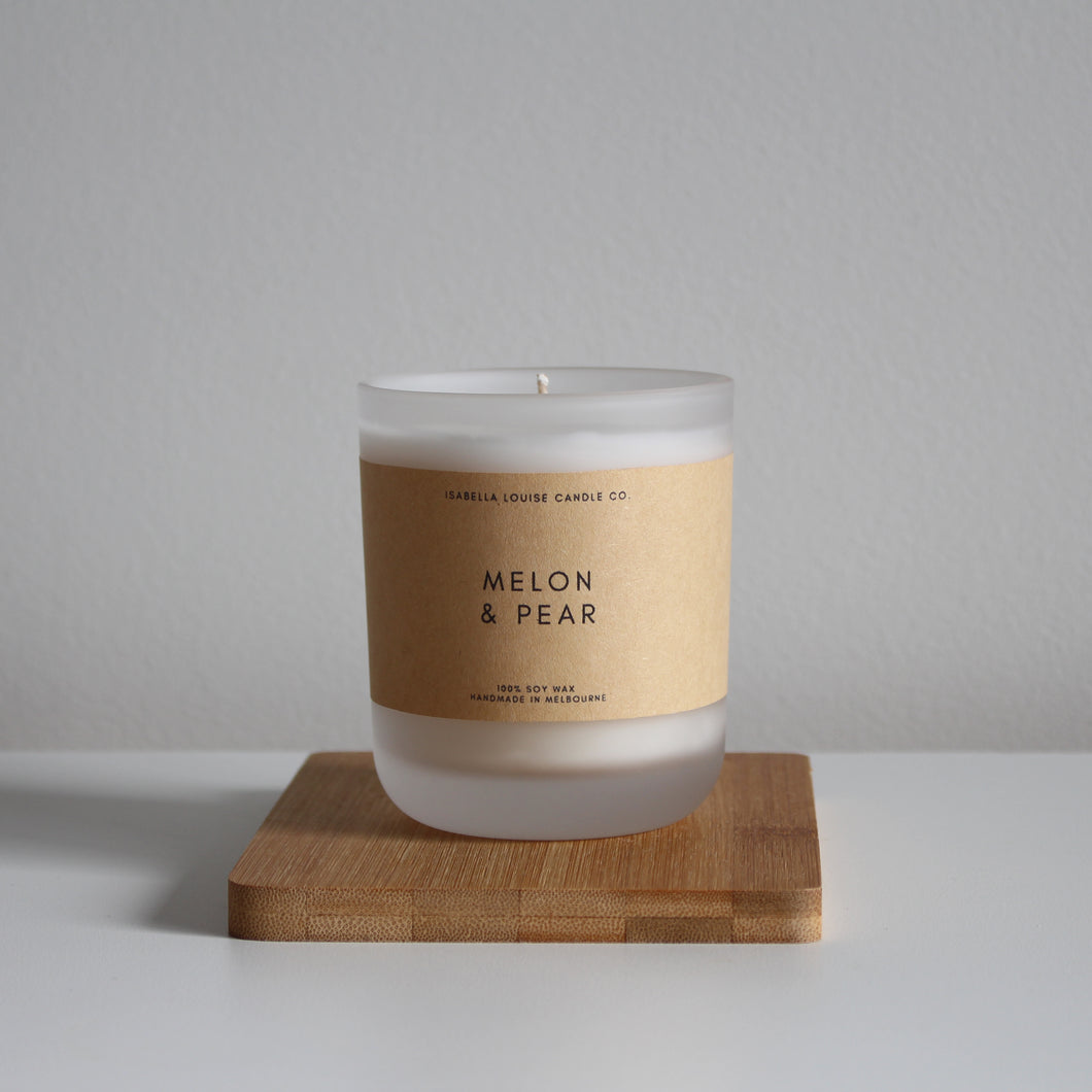 Melon & Pear Single Wick Candle