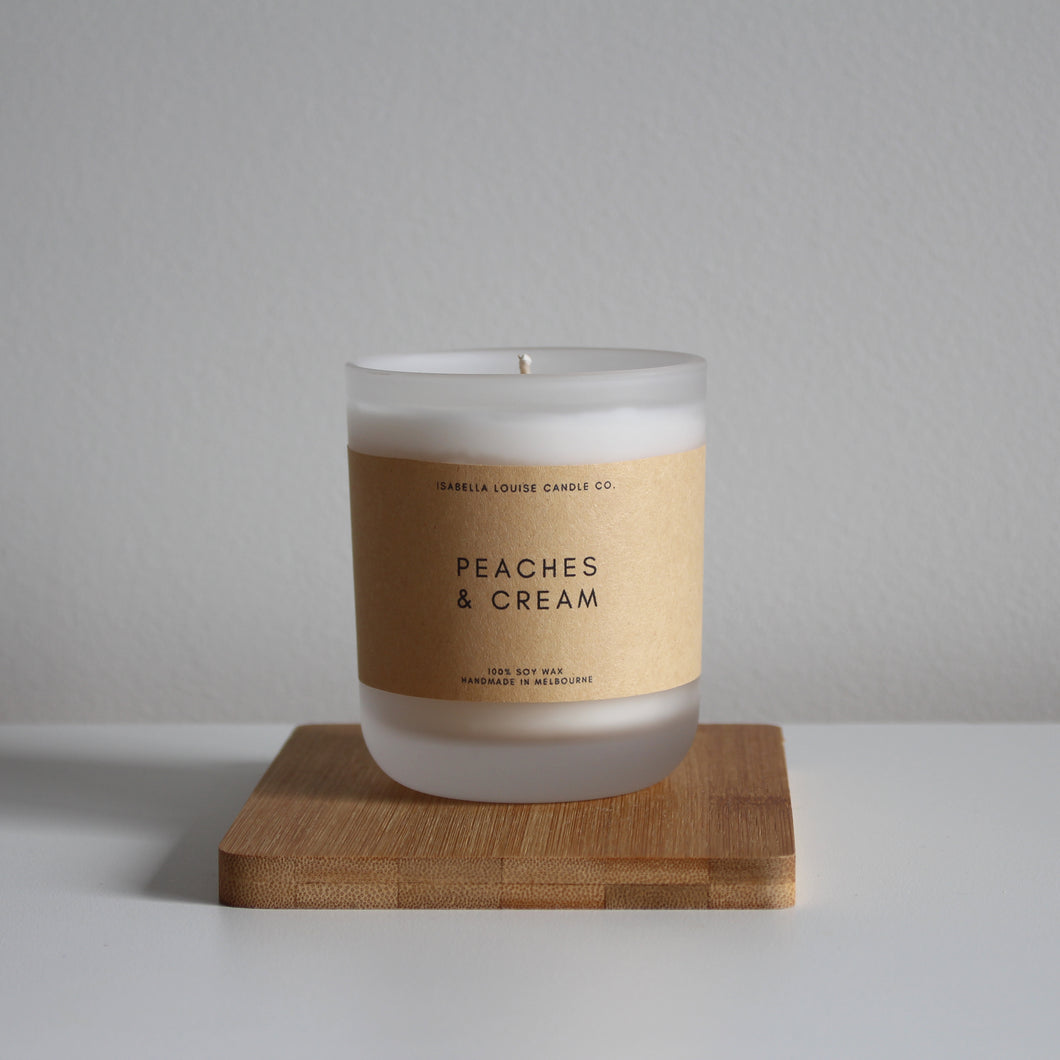 Peaches & Cream Single Wick Candle